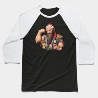 Holiday Armwrestling Baseball T-Shirt